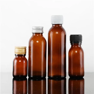 بطری های شربت شیشه ای درب دار